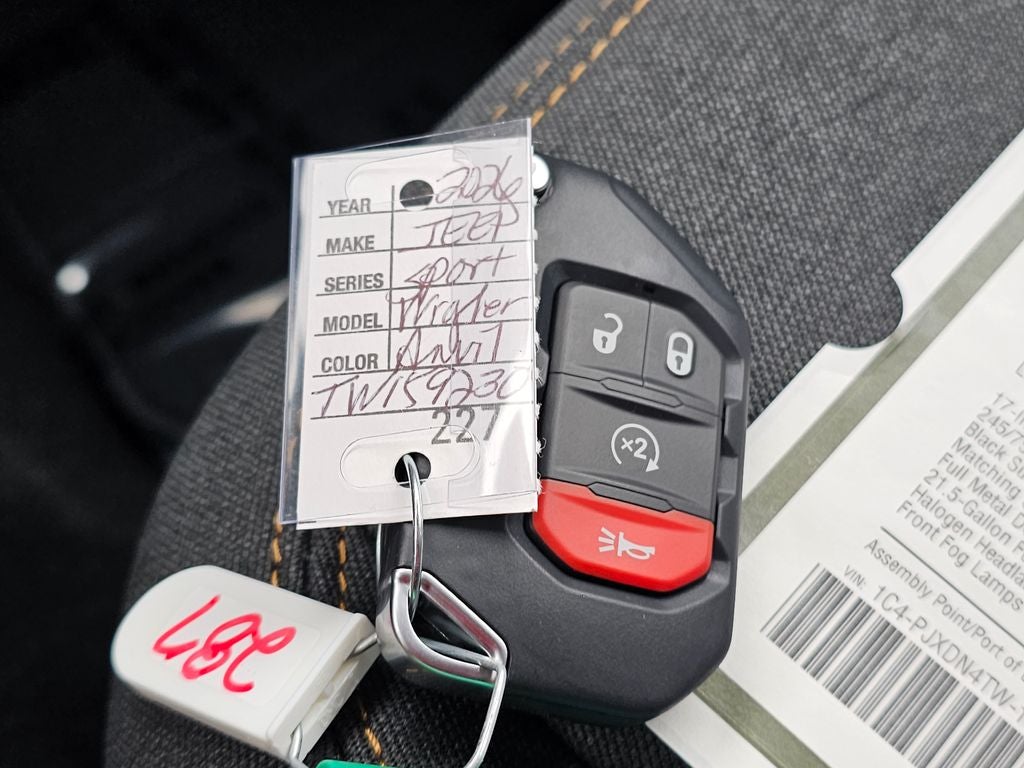 2026 Jeep Wrangler WRANGLER 4-DOOR SPORT S