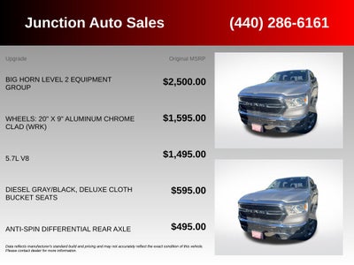 2020 RAM Ram 1500 Big Horn Crew Cab 4x4 5'7' Box