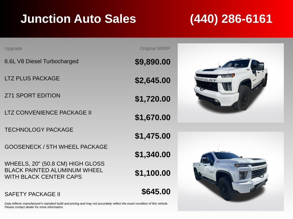 2021 Chevrolet Silverado 3500HD 4WD Crew Cab Standard Bed LTZ