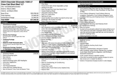 2023 Chevrolet Silverado 1500 4WD Crew Cab Standard Bed LT