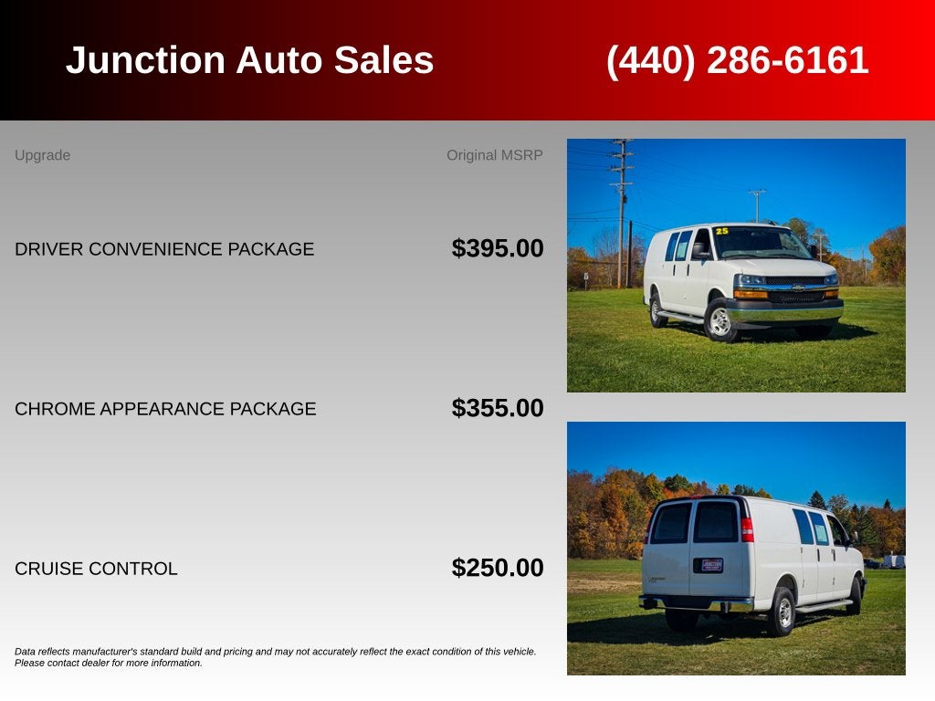 2025 Chevrolet Express Cargo RWD 2500 Regular Wheelbase WT