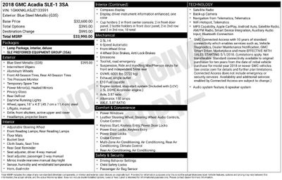 2018 GMC Acadia SLE-1