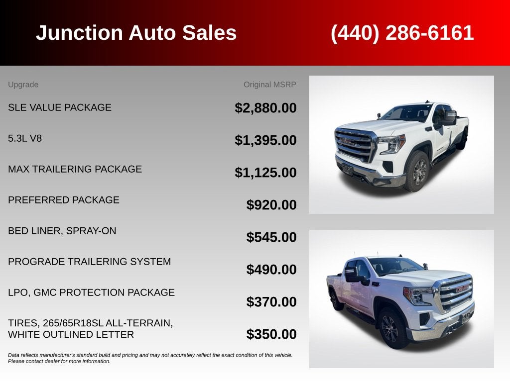 2020 GMC Sierra 1500 4WD Double Cab Standard Box SLE