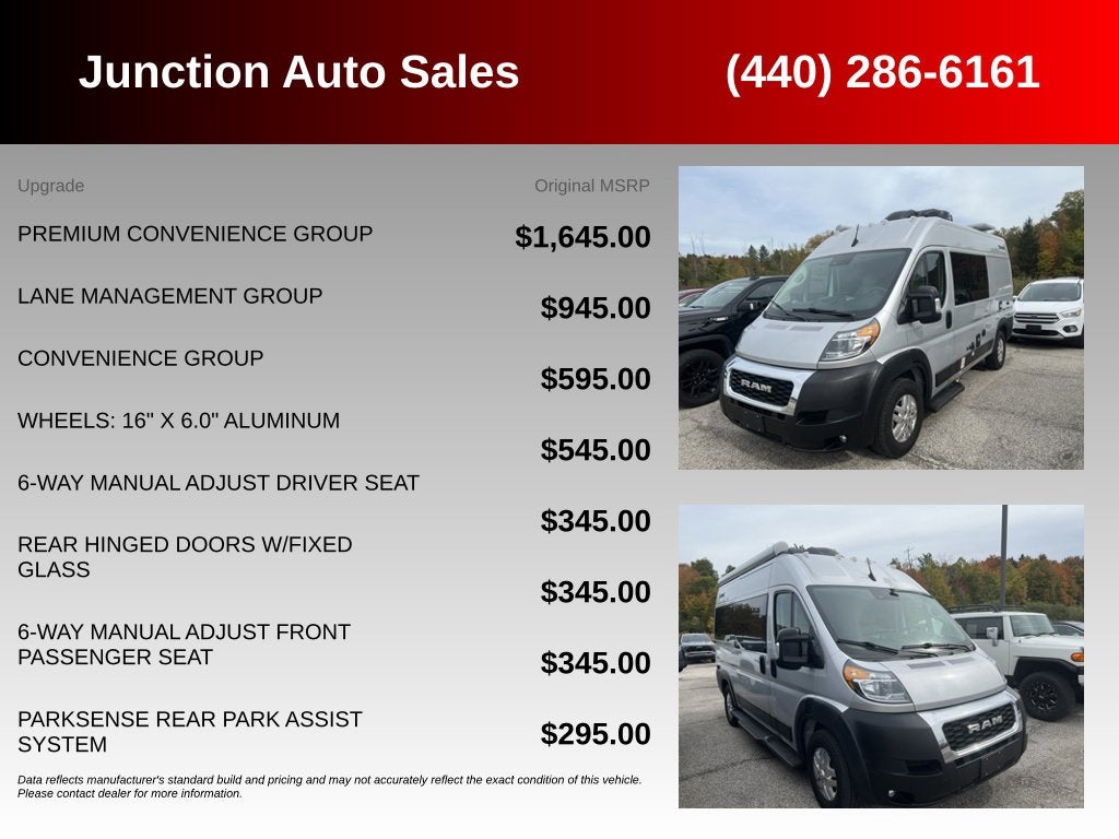 2022 RAM Ram ProMaster 1500 Cargo Van High Roof 136' WB