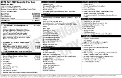 2022 RAM Ram 2500 Laramie Crew Cab 4x4 6'4' Box