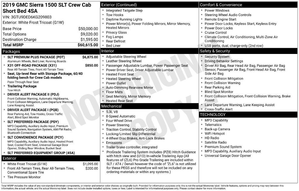 2019 GMC Sierra 1500 SLT