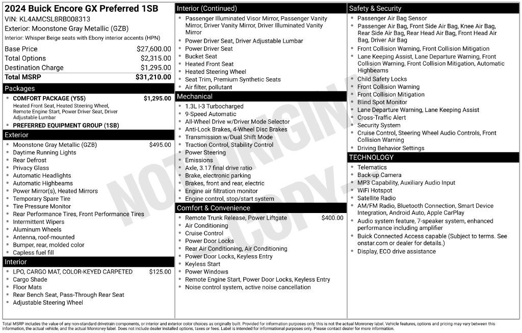 2024 Buick Encore GX Preferred AWD