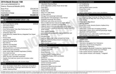 2016 Buick Encore Base